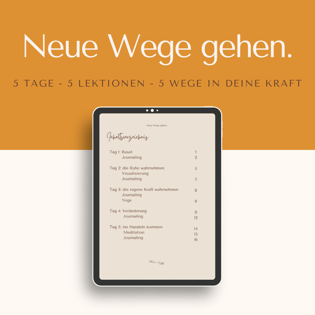 Mini-Kurs 2: Neue Wege gehen.