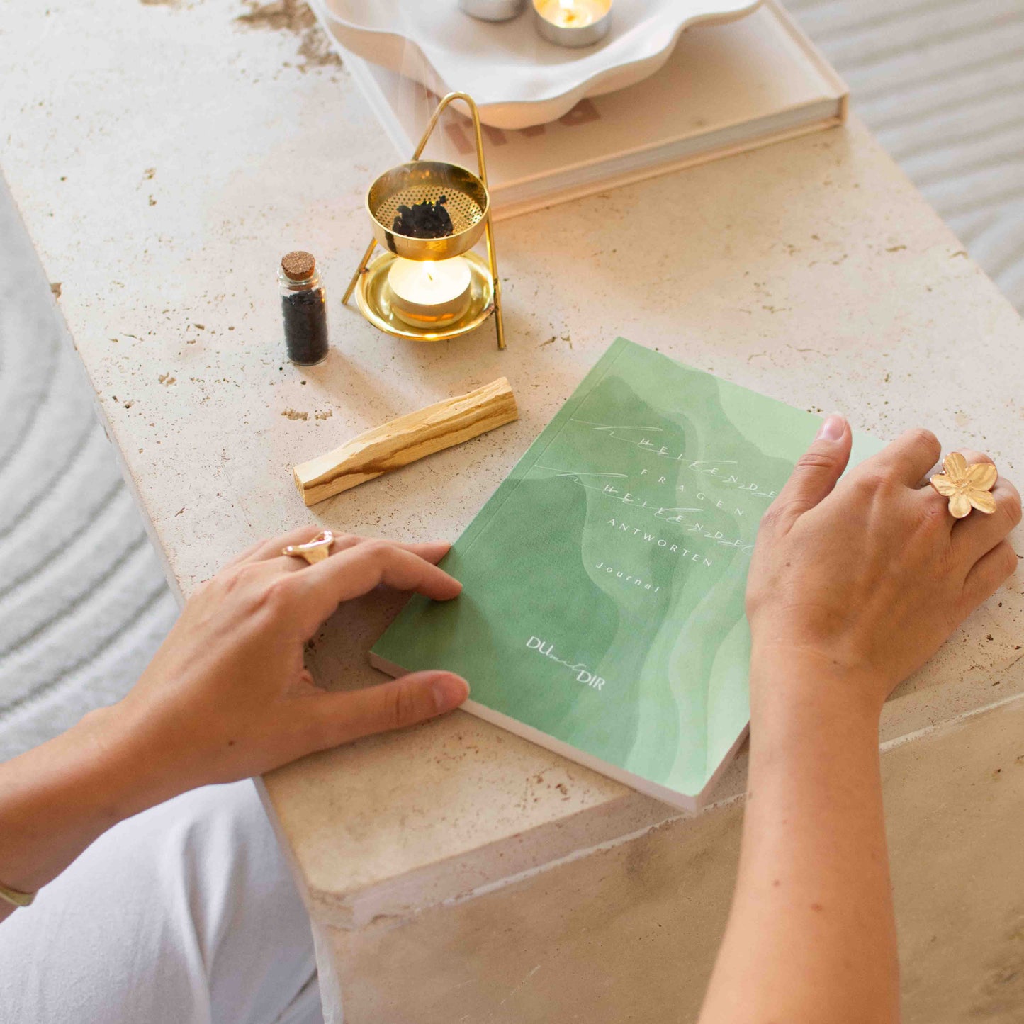 Journaling, Raeucherwerk, Palo_Santo, Styrax, Raeucherstoevchen