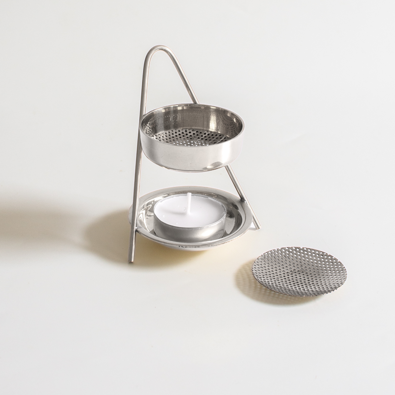 Räucherstövchen, Stövchen zum Räuchern, Räuchersieb, Räucherstövchen_silber, Räucherzubehör 
